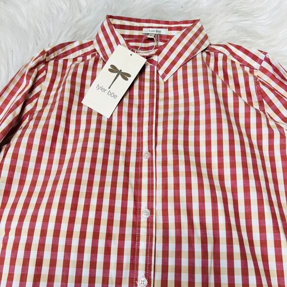 TYLER BOE BUTTON DOWN PLAID SHIRT SIZE S STYLE 33221J - Picture 2 of 4